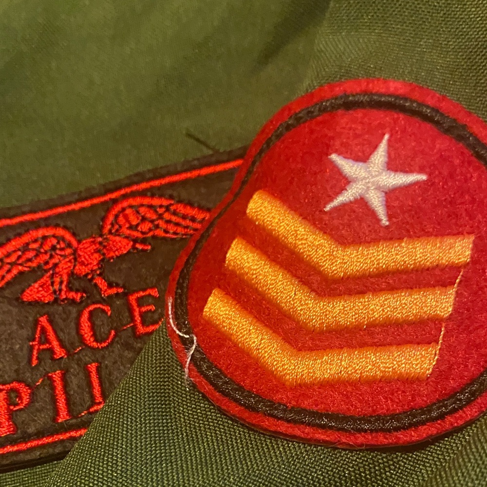 Green Ace Pilot jumpsuit Costume - Picture 4 of 6